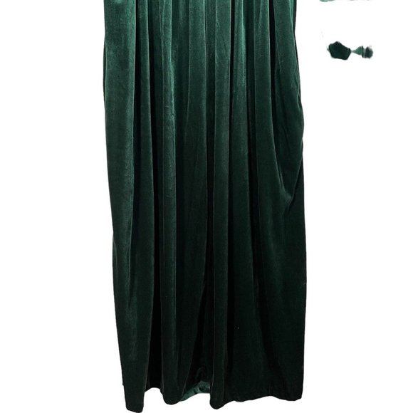 VTG Saybury Womens Velour Full‎ Zip Robe Size S Green Loungewear Long Sleeve - Picture 3 of 10